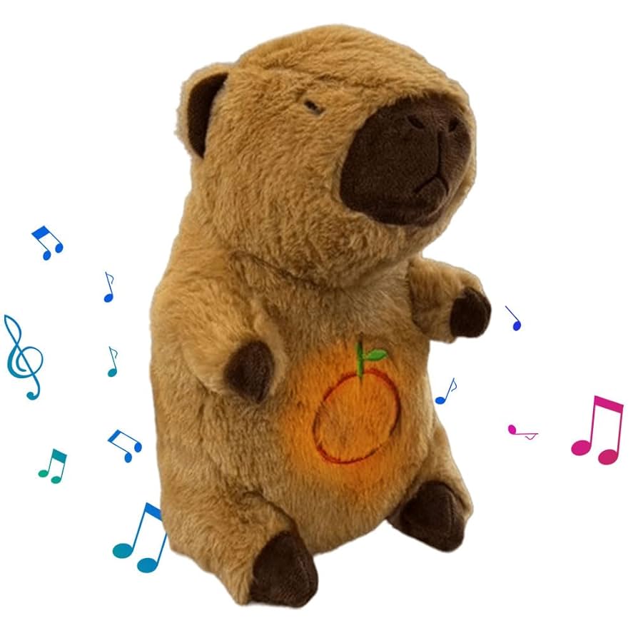 capibara que respira peluche